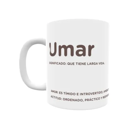 Taza - Umar Regalo original y funcional. Taza personalizada con significado, actitud y amor.