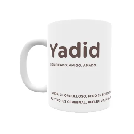 Taza - Yadid Regalo original y funcional. Taza personalizada con significado, actitud y amor.