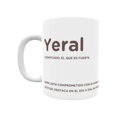 Taza - Yeral Regalo original y funcional. Taza personalizada con significado, actitud y amor.