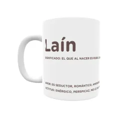 Taza - Laín Regalo original y funcional. Taza personalizada con significado, actitud y amor.