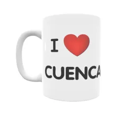 Taza - I ❤ Cuenca Regalo original y funcional. Taza personalizada de tu localidad.