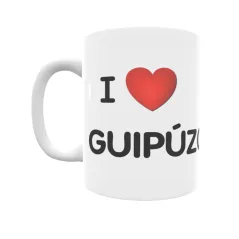 Taza - I ❤ Guipúzcoa Regalo original y funcional. Taza personalizada de tu localidad.