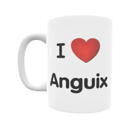 Taza - I ❤ Anguix Regalo original y funcional. Taza personalizada de tu localidad.