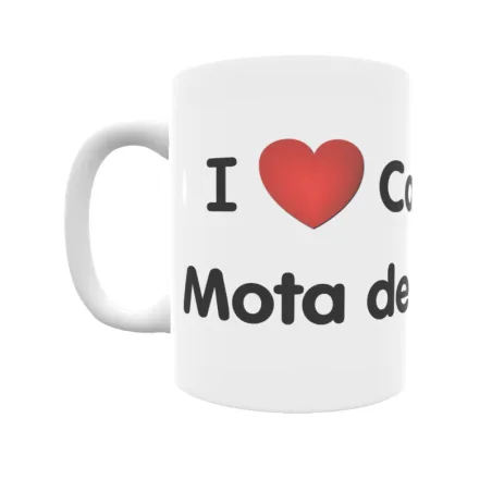 Taza - I ❤ Castrillo Mota de Judíos Regalo original y funcional. Taza personalizada de tu localidad.