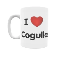 Taza - I ❤ Cogullos Regalo original y funcional. Taza personalizada de tu localidad.