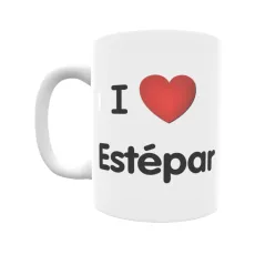 Taza - I ❤ Estépar Regalo original y funcional. Taza personalizada de tu localidad.