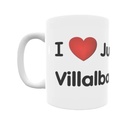 Taza - I ❤ Junta de Villalba de Losa Regalo original y funcional. Taza personalizada de tu localidad.