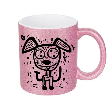 Taza cerámica Glitter