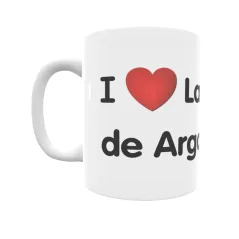 Taza - I ❤ La Puebla de Arganzón Regalo original y funcional. Taza personalizada de tu localidad.