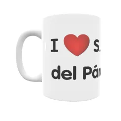 Taza - I ❤ San Pantaleón del Páramo Regalo original y funcional. Taza personalizada de tu localidad.