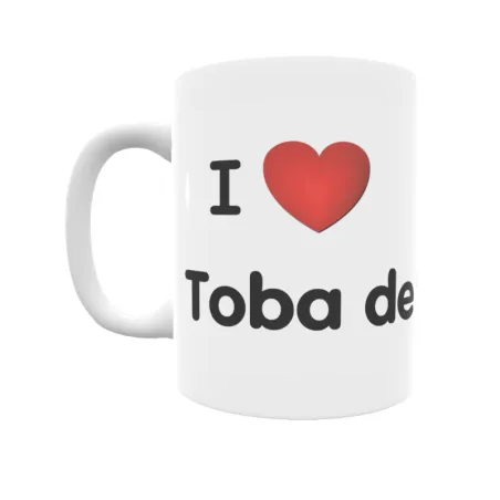 Taza - I ❤ Toba de Valdivielso Regalo original y funcional. Taza personalizada de tu localidad.