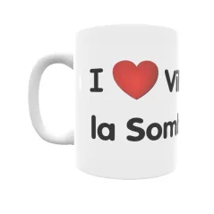 Taza - I ❤ Villaescusa la Sombría Regalo original y funcional. Taza personalizada de tu localidad.