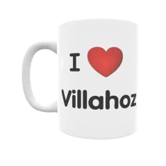 Taza - I ❤ Villahoz Regalo original y funcional. Taza personalizada de tu localidad.