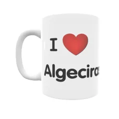 Taza - I ❤ Algeciras Regalo original y funcional. Taza personalizada de tu localidad.