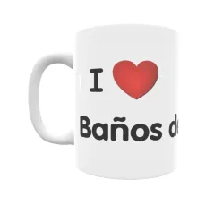 Taza - I ❤ Baños de Ebro Regalo original y funcional. Taza personalizada de tu localidad.