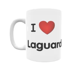 Taza - I ❤ Laguardia Regalo original y funcional. Taza personalizada de tu localidad.