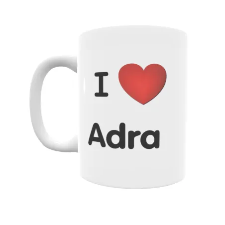 Taza - I ❤ Adra Regalo original y funcional. Taza personalizada de tu localidad.