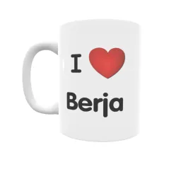 Taza - I ❤ Berja Regalo original y funcional. Taza personalizada de tu localidad.