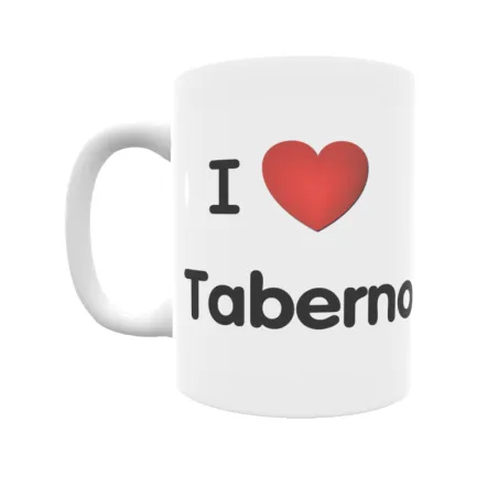 Taza - I ❤ Taberno Regalo original y funcional. Taza personalizada de tu localidad.