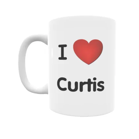 Taza - I ❤ Curtis Regalo original y funcional. Taza personalizada de tu localidad.