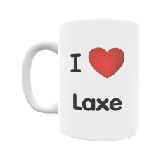 Taza - I ❤ Laxe Regalo original y funcional. Taza personalizada de tu localidad.