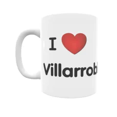 Taza - I ❤ Villarrobledo Regalo original y funcional. Taza personalizada de tu localidad.