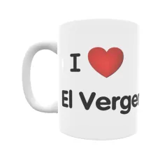 Taza - I ❤ El Verger Regalo original y funcional. Taza personalizada de tu localidad.