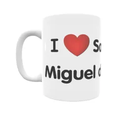 Taza - I ❤ San Miguel de Salinas Regalo original y funcional. Taza personalizada de tu localidad.