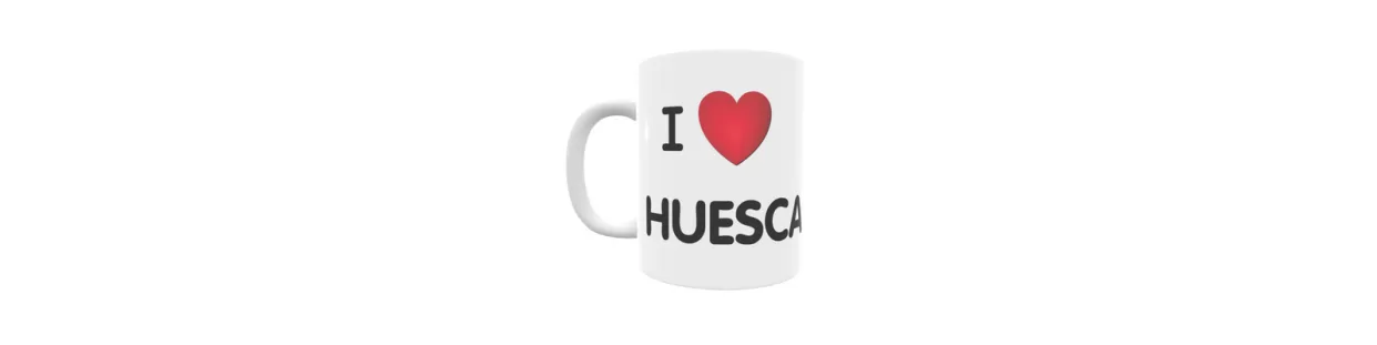 Tazas personalizadas de las localidades de Huesca | Envío 24/48h.