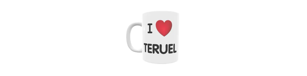 Tazas personalizadas de las localidades de Teruel | Envío 24/48h.