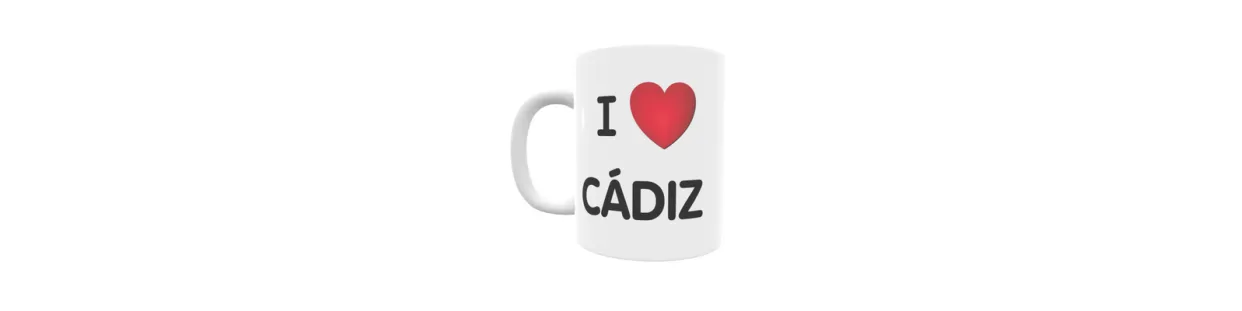 Tazas personalizadas de las localidades de Cádiz | Envío 24/48h.