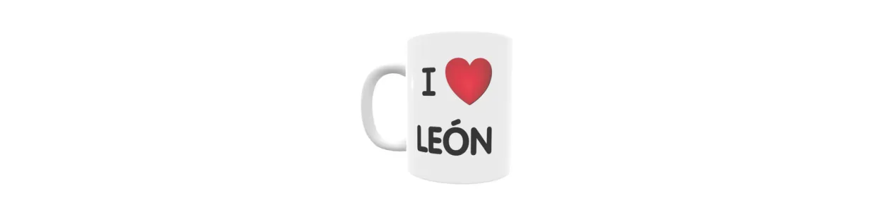 Tazas personalizadas de las localidades de León | Envío 24/48h.