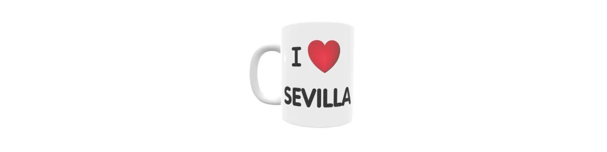 Tazas personalizadas de las localidades de Sevilla | Envío 24/48h.