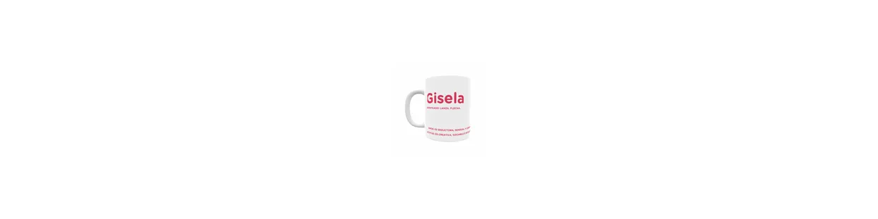 Tazas personalizadas de nombres femeninos que empiezan por la letra G